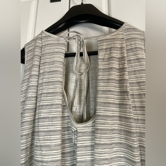 Free People Turn It Up Tank Top ivory and blue - Picture 8 of 10